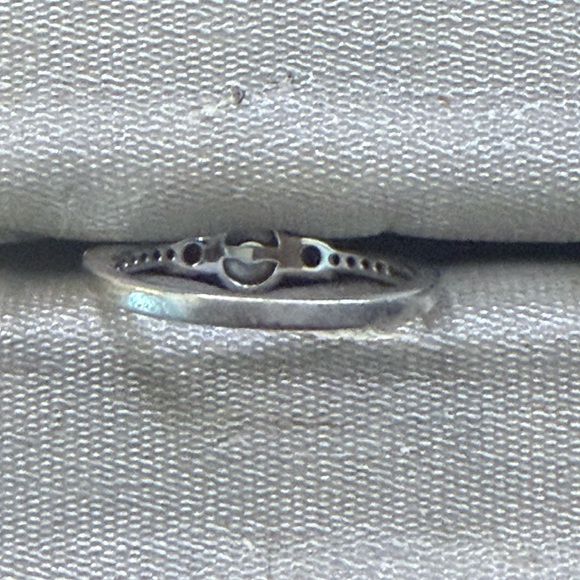 Kay Jewelers Silver Ring with Pearl and Clear Stones - Picture 4 of 4